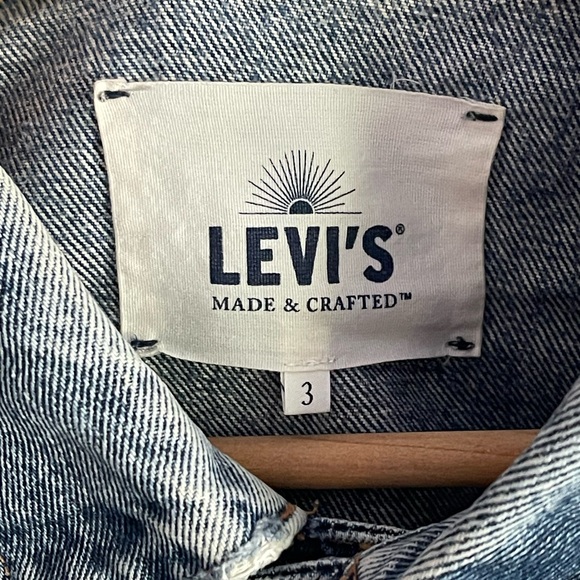 Levi's Made and Crafted Men’s Distressed Light Blue Denim Jacket - Picture 2 of 8